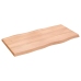 Tablero mesa madera tratada borde natural marrón 100x50x(2-4)cm