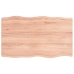 Tablero mesa madera tratada borde natural marrón 100x60x(2-4)cm