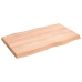 Tablero mesa madera tratada borde natural marrón 100x60x(2-6)cm