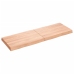 Tablero mesa madera tratada borde natural marrón 120x40x(2-6)cm