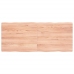 Tablero mesa madera tratada borde natural marrón 120x50x(2-4)cm