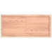 Tablero mesa madera tratada borde natural marrón 120x50x(2-6)cm