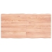 Tablero mesa madera tratada borde natural marrón 120x60x(2-4)cm