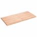 Tablero mesa madera tratada borde natural marrón 120x60x(2-4)cm