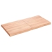 Tablero mesa madera tratada borde natural marrón 120x60x(2-6)cm