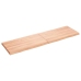 Tablero mesa madera tratada borde natural marrón 140x40x(2-4)cm