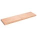 Tablero mesa madera tratada borde natural marrón 140x40x(2-6)cm