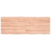 Tablero mesa madera tratada borde natural marrón 140x50x(2-4)cm