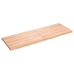 Tablero mesa madera tratada borde natural marrón 140x50x(2-4)cm