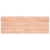 Tablero mesa madera tratada borde natural marrón 140x50x(2-6)cm