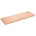 Tablero mesa madera tratada borde natural marrón 140x50x(2-6)cm