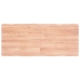 Tablero mesa madera tratada borde natural marrón 140x60x(2-4)cm