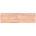 Tablero mesa madera tratada borde natural marrón 160x50x(2-6)cm