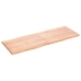 Tablero mesa madera tratada borde natural marrón 160x60x(2-4)cm