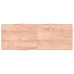 Tablero mesa madera tratada borde natural marrón 160x60x(2-6)cm