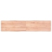 Tablero mesa madera tratada borde natural marrón 180x40x(2-4)cm