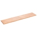 Tablero mesa madera tratada borde natural marrón 180x40x(2-4)cm