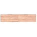 Tablero mesa madera tratada borde natural marrón 180x40x(2-6)cm