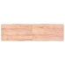 Tablero mesa madera tratada borde natural marrón 180x50x(2-4)cm