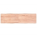 Tablero mesa madera tratada borde natural marrón 180x50x(2-6)cm