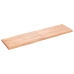 Tablero mesa madera tratada borde natural marrón 180x50x(2-6)cm