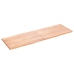 Tablero mesa madera tratada borde natural marrón 180x60x(2-4)cm