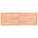 Tablero mesa madera tratada borde natural marrón 180x60x(2-4)cm