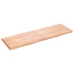 Tablero mesa madera tratada borde natural marrón 180x60x(2-6)cm