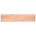 Tablero mesa madera tratada borde natural marrón 200x40x(2-4)cm