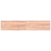 Tablero mesa madera tratada borde natural marrón 200x40x(2-6)cm