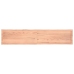 Tablero mesa madera tratada borde natural marrón 200x40x(2-6)cm