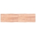 Tablero mesa madera tratada borde natural marrón 200x50x(2-4)cm