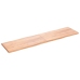 Tablero mesa madera tratada borde natural marrón 200x50x(2-4)cm