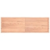 Tablero mesa madera tratada borde natural marrón 200x60x(2-4)cm