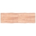 Tablero mesa madera tratada borde natural marrón 200x60x(2-6)cm