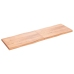 Tablero mesa madera tratada borde natural marrón 200x60x(2-6)cm