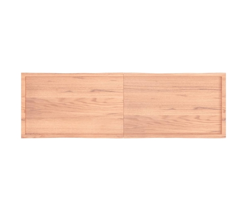 Tablero mesa madera tratada borde natural marrón 200x60x(2-6)cm