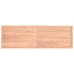 Tablero mesa madera tratada borde natural marrón 200x60x(2-6)cm