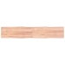 Tablero mesa madera tratada borde natural marrón 220x40x(2-4)cm