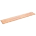 Tablero mesa madera tratada borde natural marrón 220x40x(2-4)cm