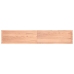 Tablero mesa madera tratada borde natural marrón 220x40x(2-4)cm