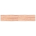 Tablero mesa madera tratada borde natural marrón 220x40x(2-6)cm