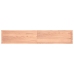 Tablero mesa madera tratada borde natural marrón 220x40x(2-6)cm