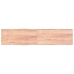 Tablero mesa madera tratada borde natural marrón 220x50x(2-4)cm