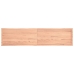 Tablero mesa madera tratada borde natural marrón 220x50x(2-4)cm