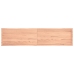 Tablero mesa madera tratada borde natural marrón 220x50x(2-6)cm