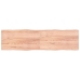 Tablero mesa madera tratada borde natural marrón 220x60x(2-4)cm