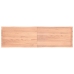 Tablero mesa madera tratada borde natural marrón 220x60x(2-4)cm