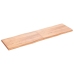 Tablero mesa madera tratada borde natural marrón 220x60x(2-6)cm