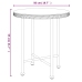 Juego de comedor de jardín 3 piezas ratán sintético